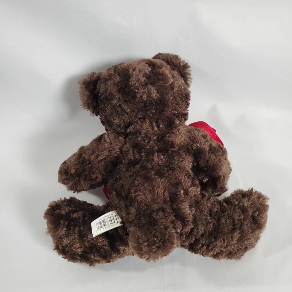 Dan Dee Bear Plush Rose Brown Stuffed Animal 13" - Picture 4 of 7